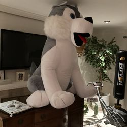 Giant Stuffed Dog, Husky Plushy.