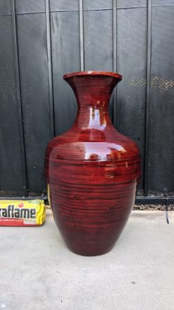 Spun Bamboo Floor Vase
