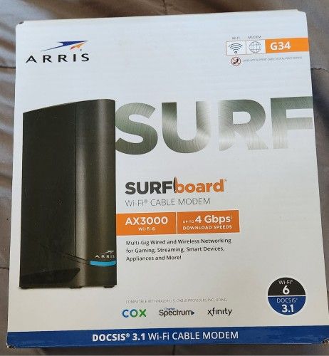 Arris Surfboard AX3000 G34 WiFi Modem And Router