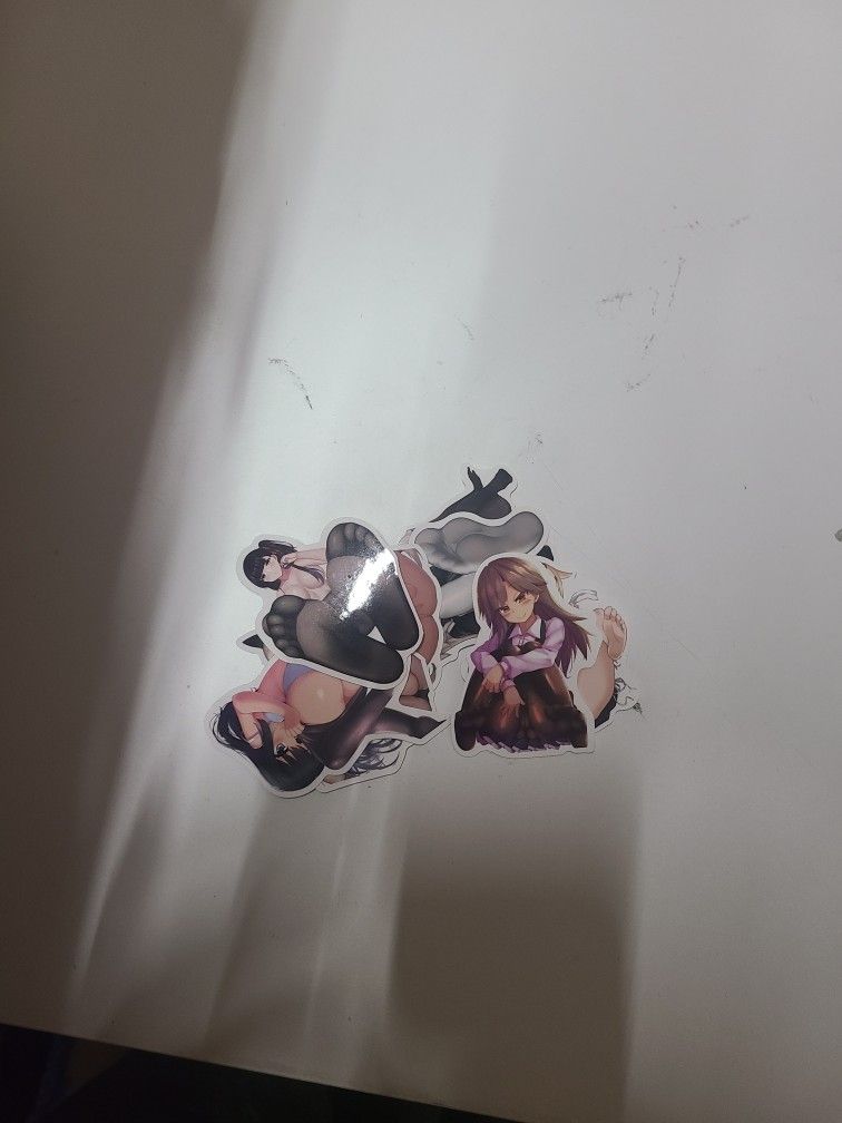 Anime Girl Waifu Feet Stickers