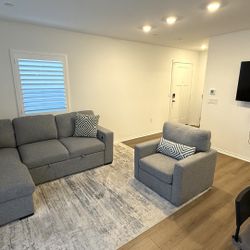 Brand New Living Room Set - Sleeper Sofa