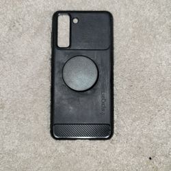 S21 Spigen Case With pop Socket 
