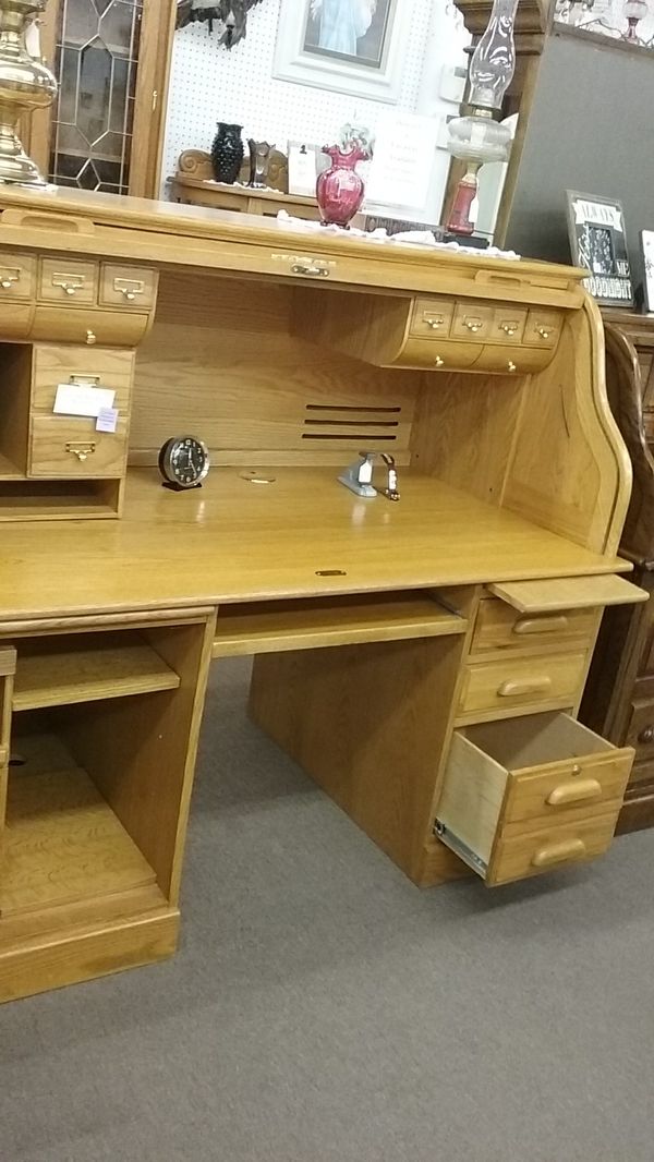 Golden Oak Roll Top Desk For In Mesa Az Offerup