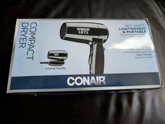 Conair model 1875 hair dryer plug in used once