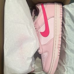 Nike Dunk Low “Triple Pink” Size 7W/5.5Y