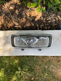 Grille Emblem Horse And Corral Mustang 1966
