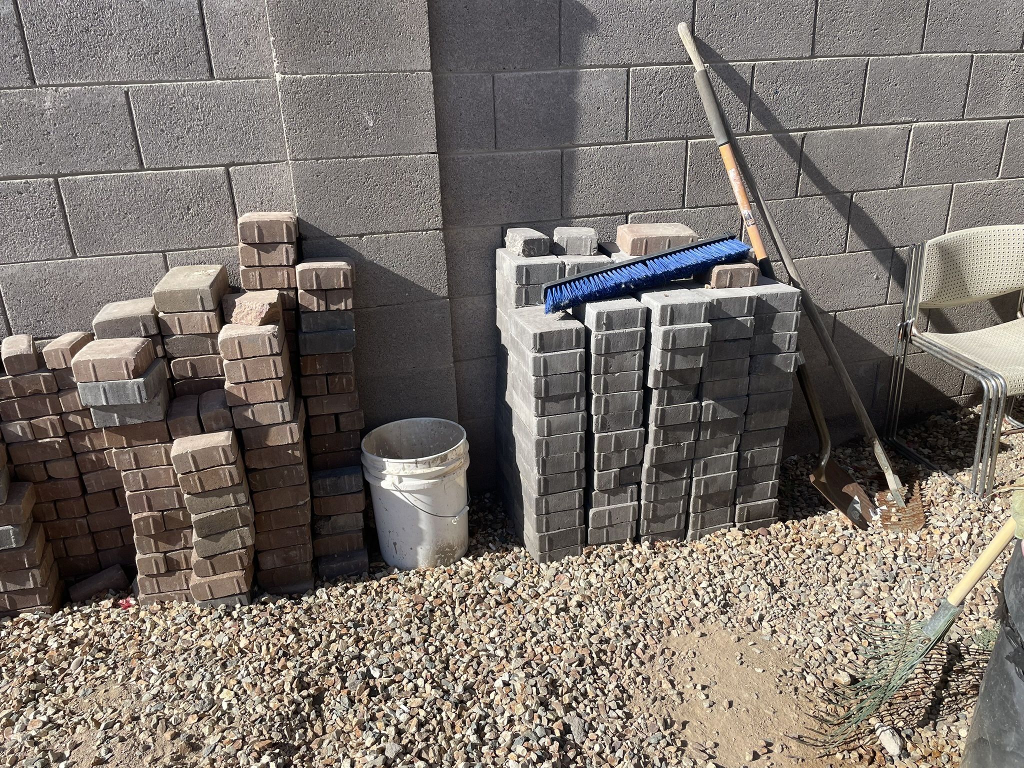 Leftover pavers