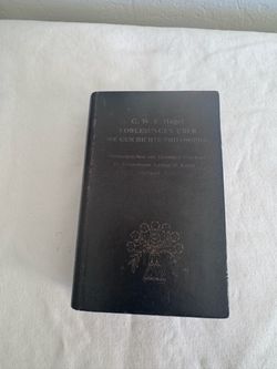 G.W.F. Hegel Vorlesungen Uber Die Geschichte Philosophie Book Box