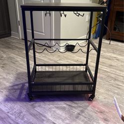 Bar Cart On Wheels