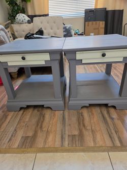 (2) End table set