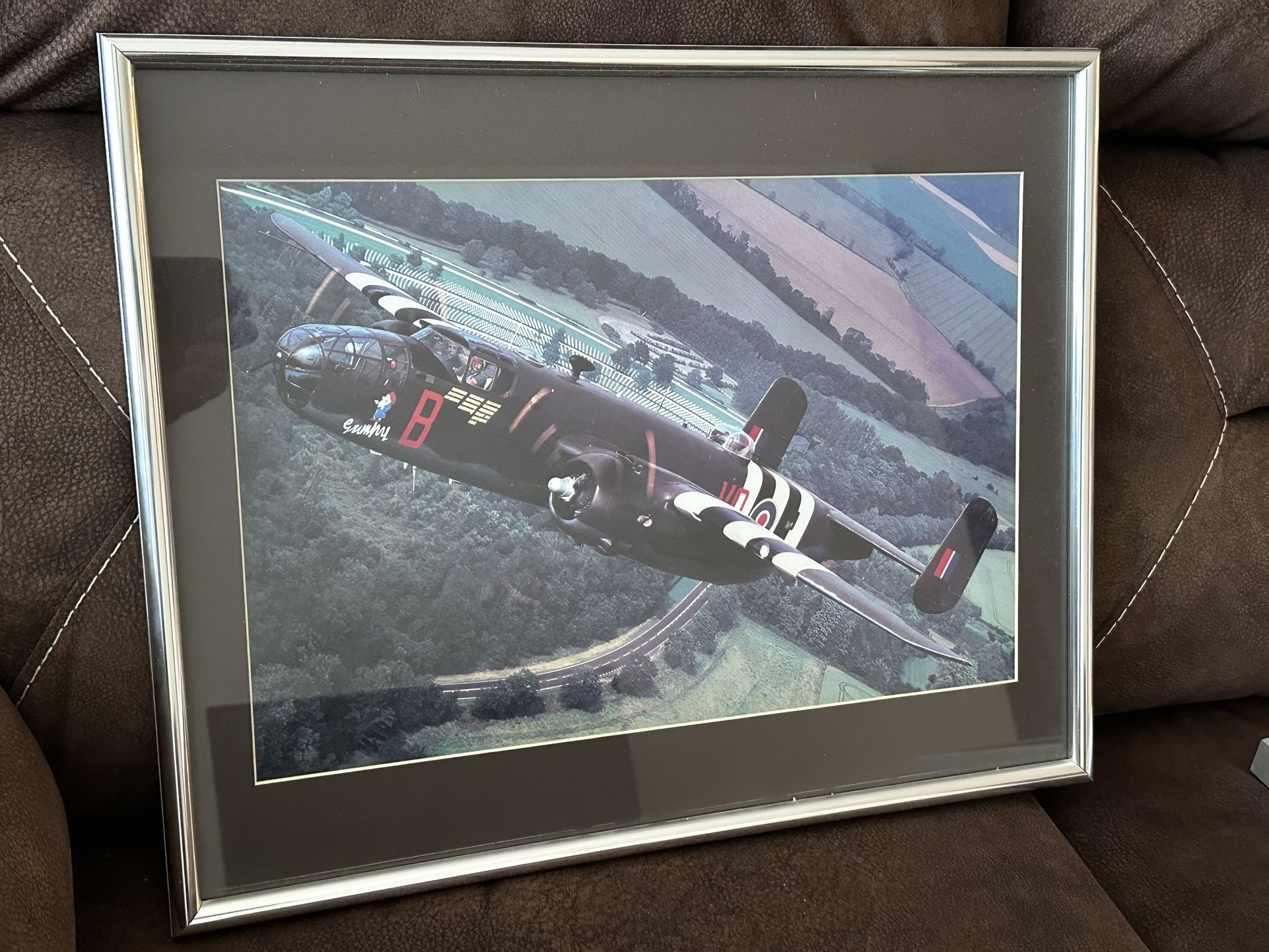 Framed WW2 Plane