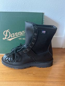 $185 Danner Black Tactical Lace-Up Boot