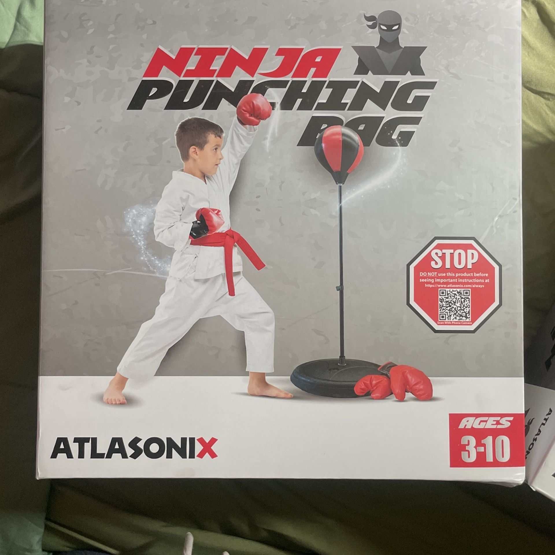 Ninja punching Bag W/ Gloves Included