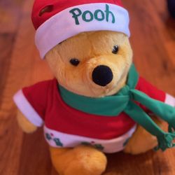 Disney Winnie The Pooh Santa Christmas JC Penney Exclusive 1996 13" Plush