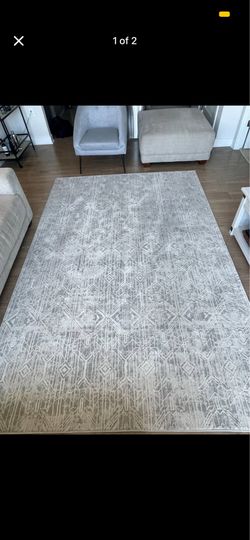 Eden Area Rug – Mesta Ivory/Silver Gray – 6'6" x 9'6"