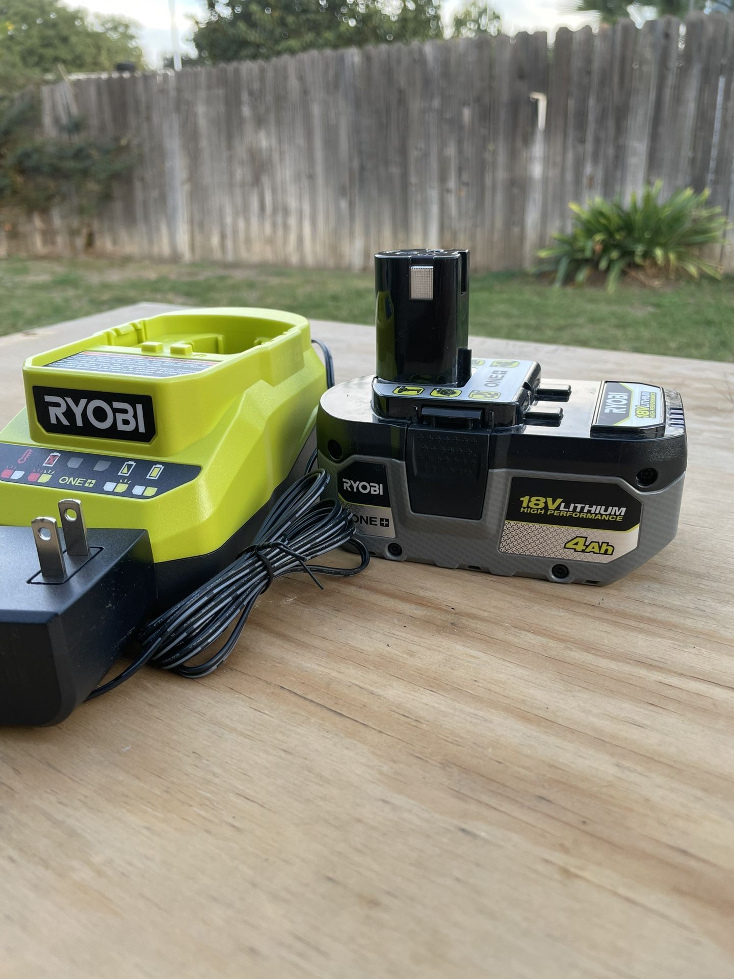 Ryobi New Hp Battery And Charger 