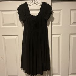 Normakamali Cinched Little Black Dress Wedding Party Office Y2K sz S/CH