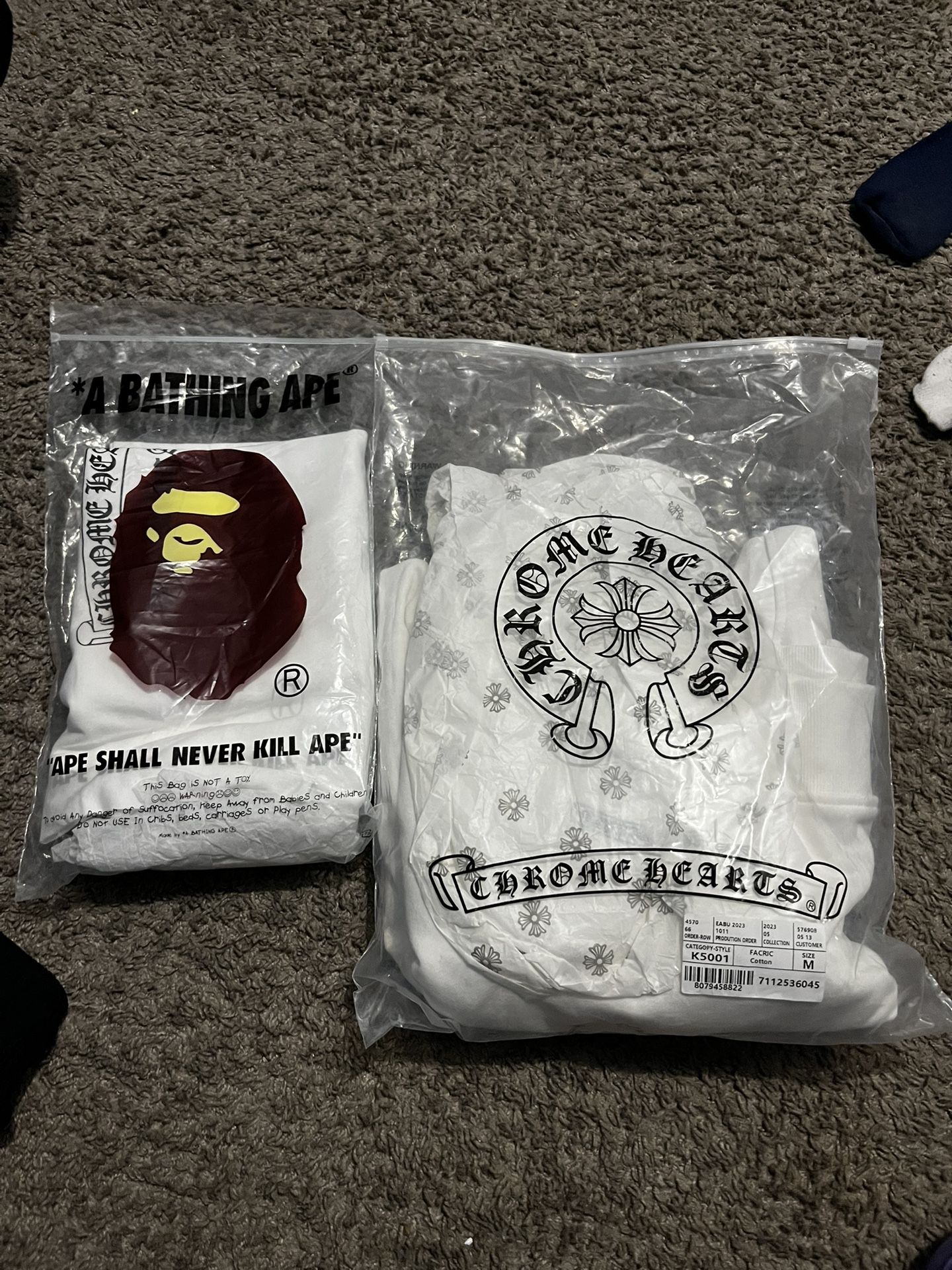 Bathing Ape X Chrome Heart T Shirt