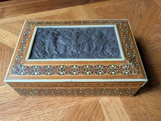 Antique Indo-Persian Khatam Kari Box