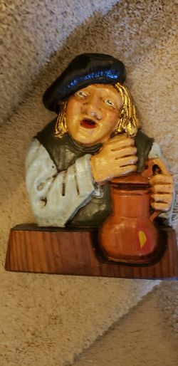 Wooden Old Man with a Jug