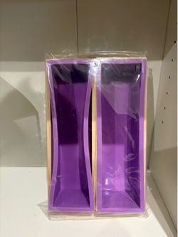 Cold Process Soap Molds, Purple, 3.5” x 3.5” x 11”