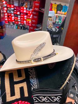 Sombrero de Palma de 5000X con toquilla de plata original