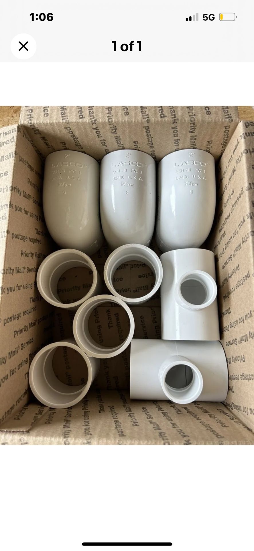 LOT OF NEW PVC Parts.