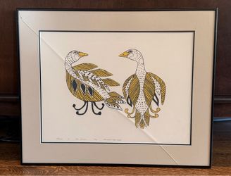 Two Decoys Agnes Nanogak, Peter Palvik Framed Artwork