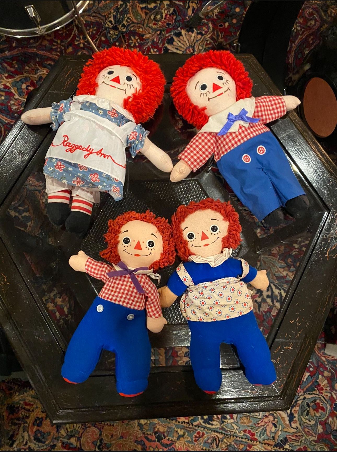 Vintage Raggedy Ann & Andy Dolls 4X - Kickerbocker & Applause