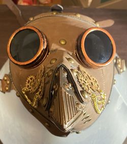 SteamPunk Mask With Goggles For Halloween 🎃 