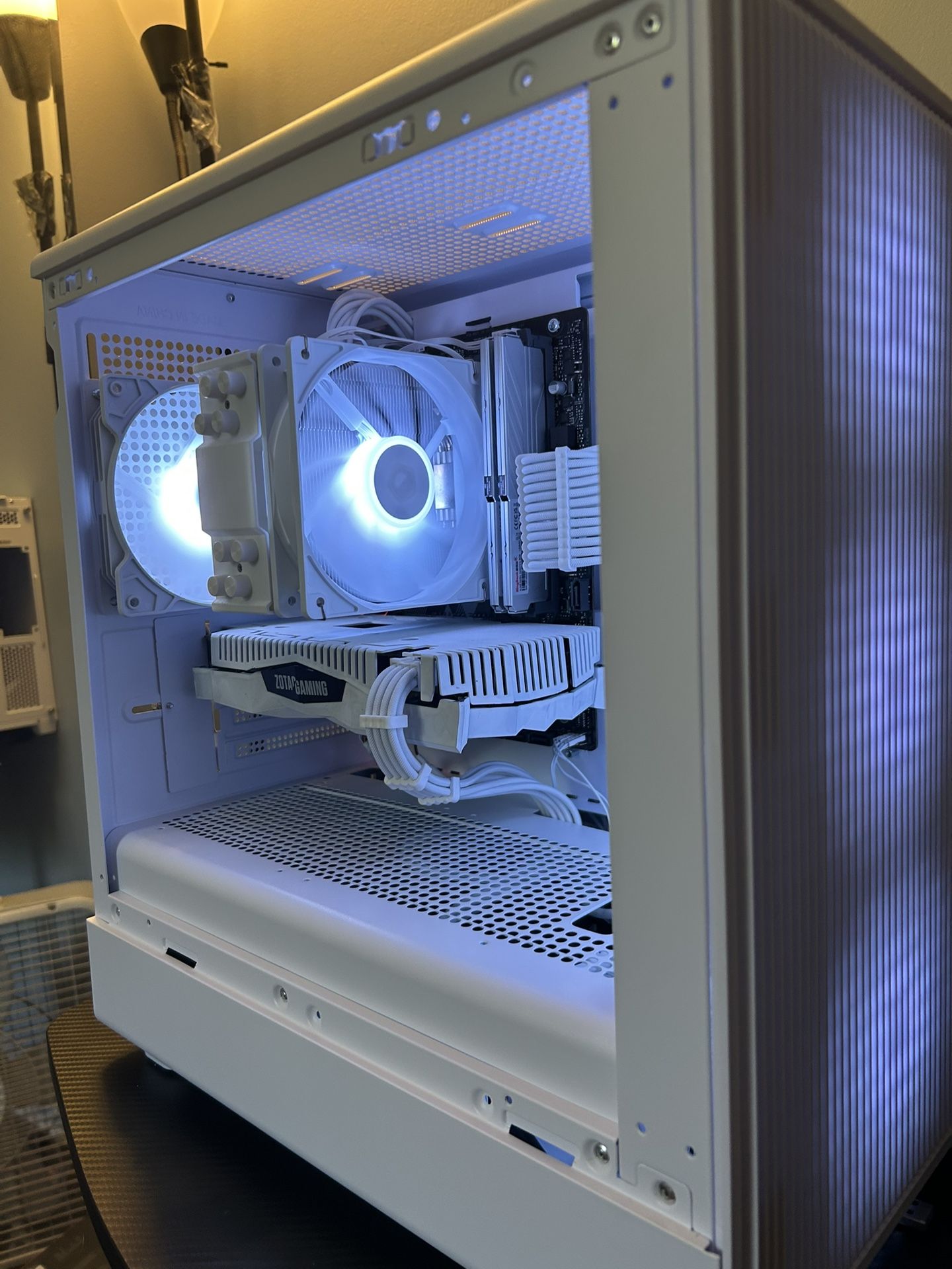 White RGB Gaming Pc
