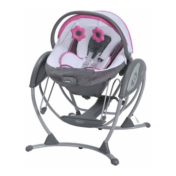 Graco glider lx baby swing pink