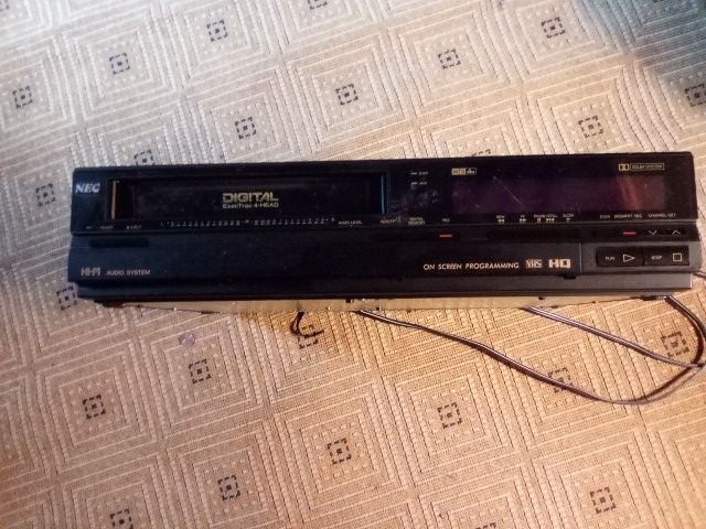 Nec Vintage Vcr Black Vhs