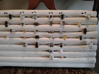 Sterling silver rings size 6,7,8,9