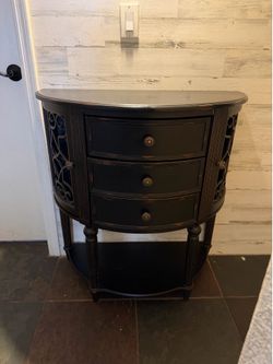 Vintage cabinet table deep brown