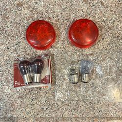Harley Davidson Brake Light Covers With 2 Sets Of Bulbs