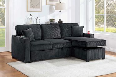 Sectional sleeper with storage