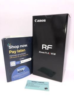 Canon RF 35mm f1.4 VCM L for limited time only at Downey Camera