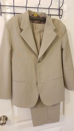 Boys Tan Holiday Suit - Husky size 18