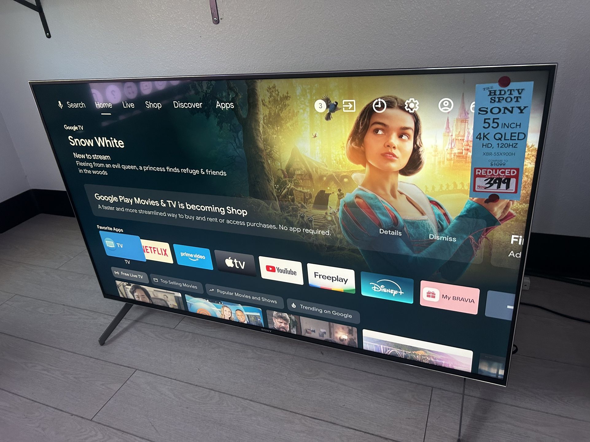 Sony 55-inch 4k 120hz hdmi 2.1 xbr55x900h smart tv