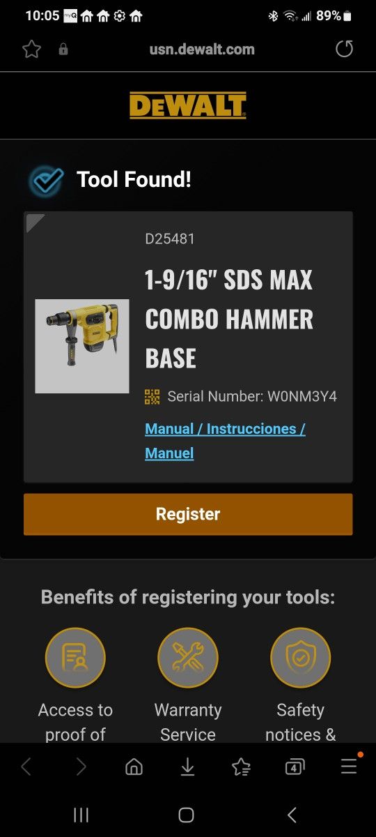 DeWALT 1-9/16 SDS MAX Combo Hammer