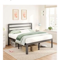 BOSRII Premium Quality Queen Size Bed Frame - Reinforced Thickened Profile for Unmatched Strength and Durability - Sturdy Construction for Long-Lastin