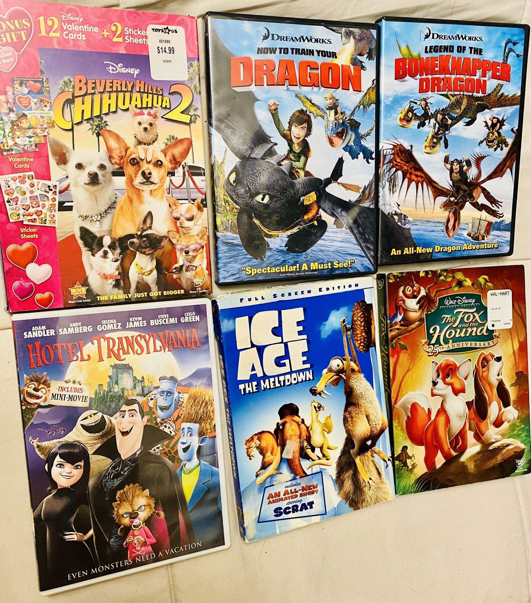 Dvds only $4 each (they all work)
