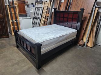 Queen bed and mattress