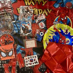Spider Man Birthday Party Decoration Supplies. 