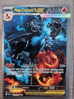 Mega Charizard X ex 125/094: Phantasmal Flames Holo Pack To Sleeve