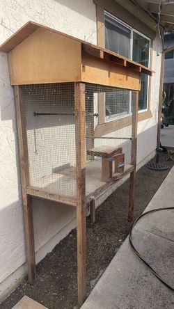 Outdoor custom made bird cage