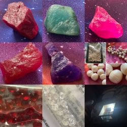 Lapidary Crystal Ruby Emerald Sapphire
