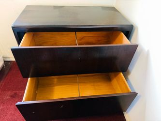 Dark Wood Drawer Dresser