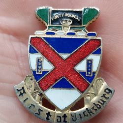 First At Vicksburg 40 Round Pin WW2